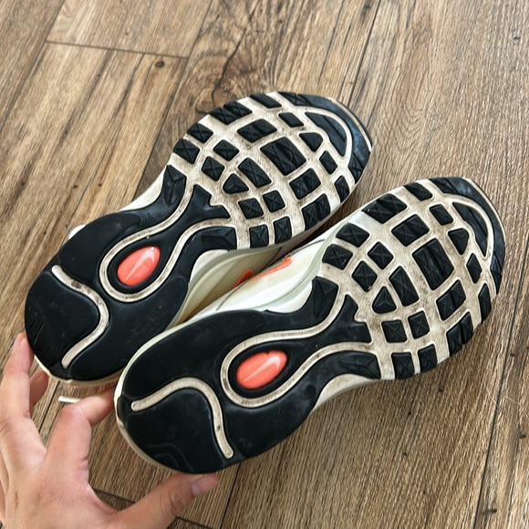 Air Max 97 Essential 'White Melon Mint Volt' Women Sz 8-rare Nikes - Picture 2 of 3